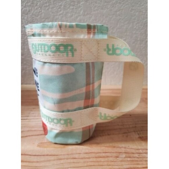 BOTTLE Can SUIT Holder KOOZIE Canvas w/Handles Outdoor Camping BBQ Hiking - Picture 2 of 5